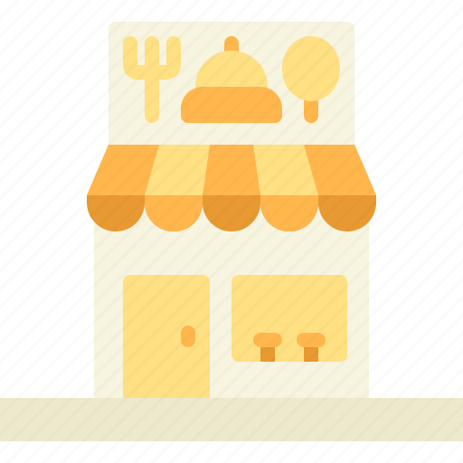 Restaurant, food, beverages, building, commerce icon - Download on Iconfinder
