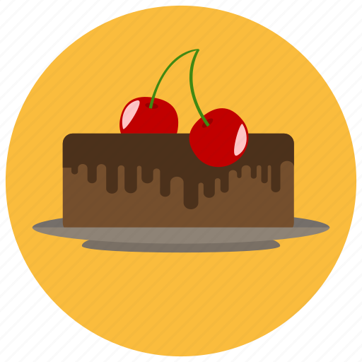 Cake, cherry, chocolate, dessert, food, sweets icon - Download on Iconfinder