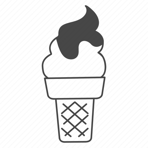 Ice, cream, cone, dessert, sweet, cold, eat icon - Download on Iconfinder