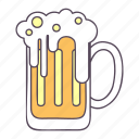 beer, alcohol, beverage, sparkling, glass, lager, ale