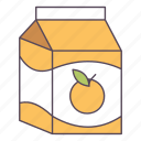 orange, juice, beverage, refreshments, drink, fruit, box