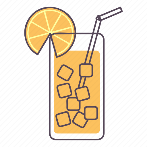 Orange, juice, beverage, refreshments, drink, fruit, glass icon - Download on Iconfinder