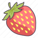 strawberry, sweet, fruit, melon, vitamin, juicy, fresh