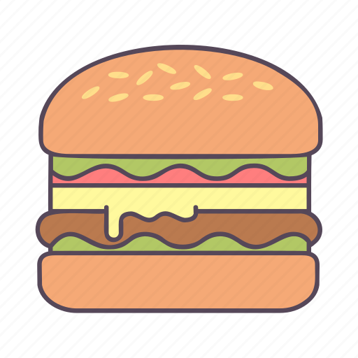 Hamburger, food, burger, sandwich, meat, beef, tomato icon - Download on Iconfinder