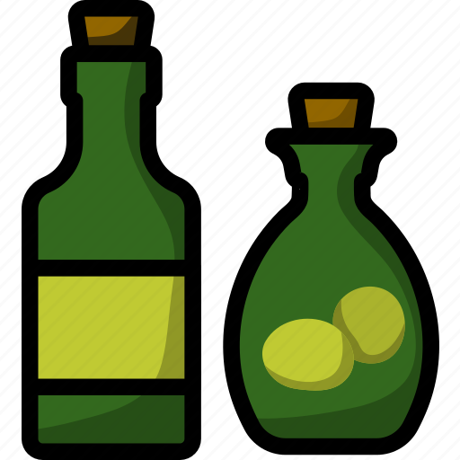 Olive, oil, food, organic, lineart, green, natural icon - Download on Iconfinder