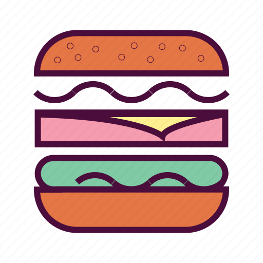 Burger, cheese burger, fastfood, food, hamburger, junk food icon - Download on Iconfinder