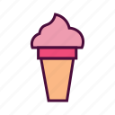 cone icecream, delicious food, dessert, food, ice cream, icecream, sweet