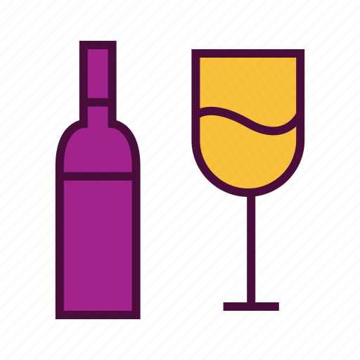 Alcohol, beer, beverage, bottle and glass, drinks, party, wine icon - Download on Iconfinder