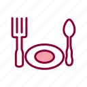 dinner set, fork, fork and spoon, meal, restaurant, spoo