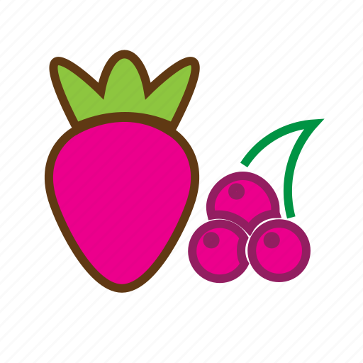 Berries, berry fruit, cherries, food, healthy food, strawberry, strawberry and cherries icon - Download on Iconfinder
