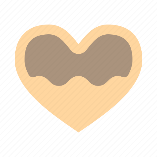 Cookie, heart, love, food, bakery icon - Download on Iconfinder