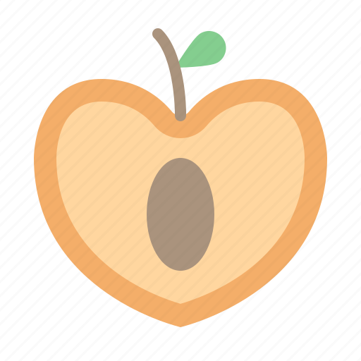 Vegetable, peach, gastronomy, healthy, food, split, fruit icon - Download on Iconfinder