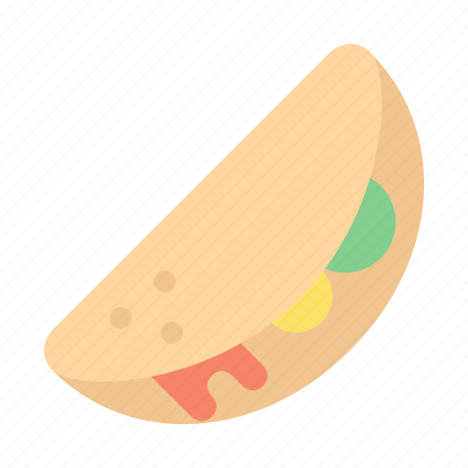 Vegetable, fast food, gastronomy, healthy, food, restaurant, taco icon - Download on Iconfinder