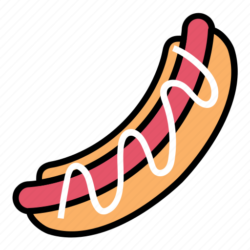 Breakfast, fast food, food, hot dog, hotdog, mayonaise, meat icon - Download on Iconfinder