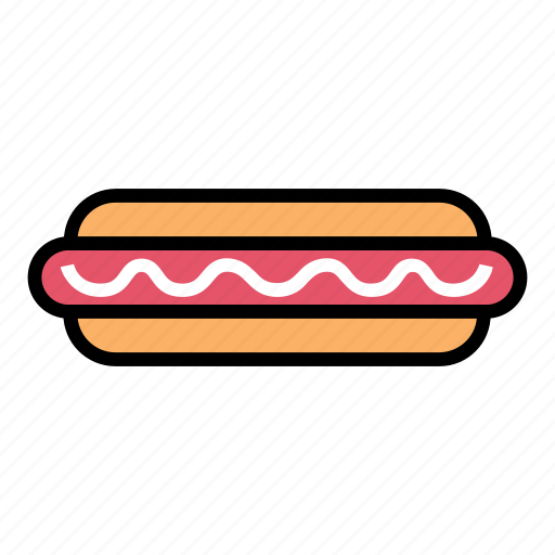 Breakfast, fast food, food, hot dog, mayonaise, meat, sausage icon - Download on Iconfinder