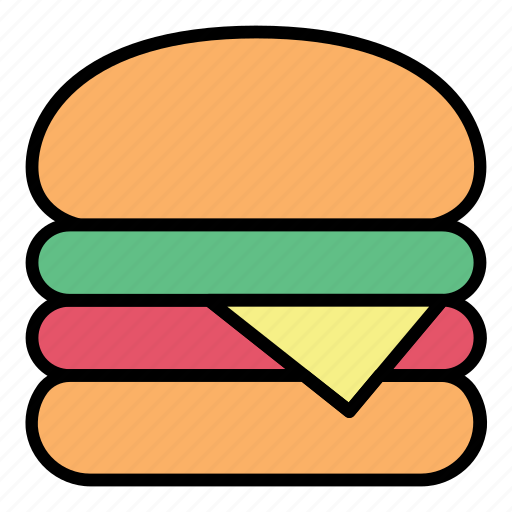 Breakfast, burger, fast food, food, hamburger, meat, meal icon - Download on Iconfinder
