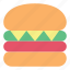 breakfast, burger, fast food, food, hamburger, meat 