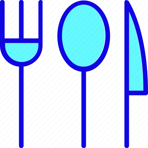 Cutlery, eating, fork, knife, spoon, tableware, untensil icon - Download on Iconfinder