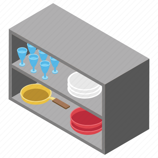 Cabinet, cutlery rack, home appliance, kitchen furniture, kitchen rack icon - Download on Iconfinder
