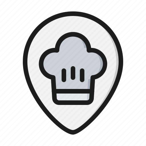Food, delivery, location, chef icon - Download on Iconfinder