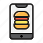 food, delivery, online, order, hambuerger 