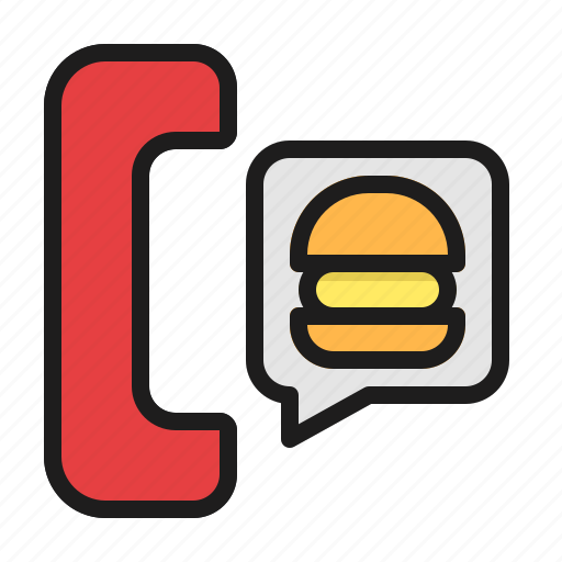 Food, delivery, order, calling, meal, fastfood icon - Download on Iconfinder