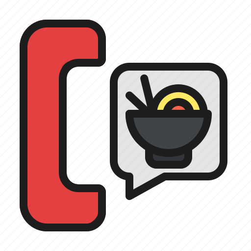 Food, delivery, order, calling, noodle, meal icon - Download on Iconfinder