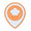 food, delivery, pin, location, chef