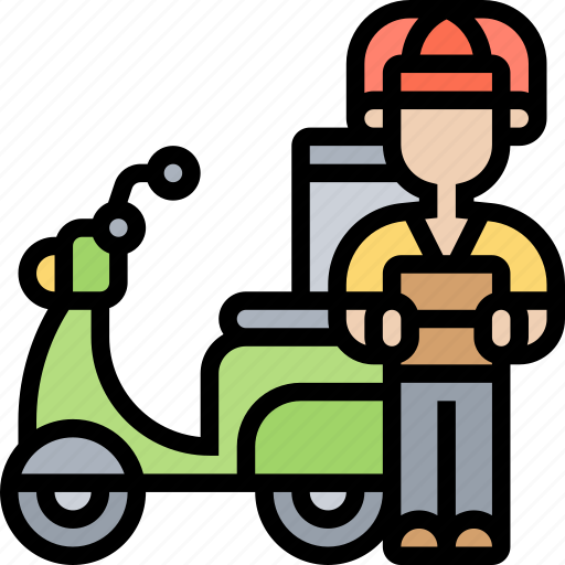 Courier, service, delivery, food, speed icon - Download on Iconfinder