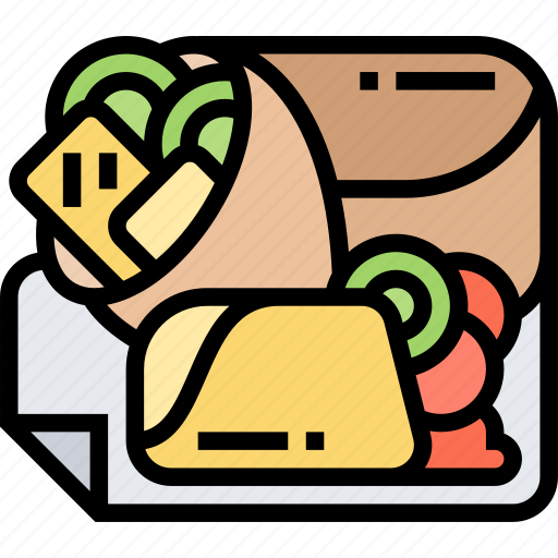 Burrito, food, wrap, gourmet, mexican icon - Download on Iconfinder