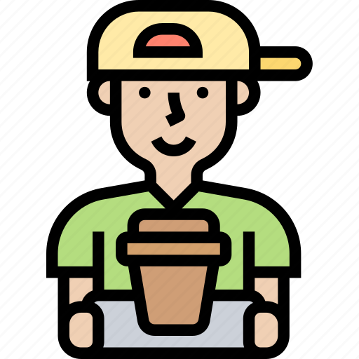 Courier, food, delivery, takeaway, service icon - Download on Iconfinder