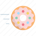 donut, food, sweet, dessert, bakery, delivery, food delivery