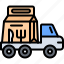 car, truck, transport, bag, food, delivery, restaurant 