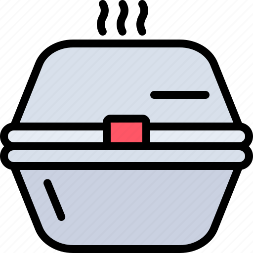 Container, steam, food, delivery, restaurant icon - Download on Iconfinder