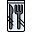 knife, fork, bag, food, delivery, restaurant 