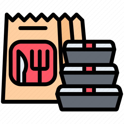 Bag, container, food, delivery, restaurant icon - Download on Iconfinder