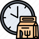 time, watch, bag, food, delivery, restaurant