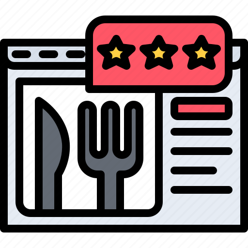Website, rating, review, food, delivery, restaurant icon - Download on Iconfinder