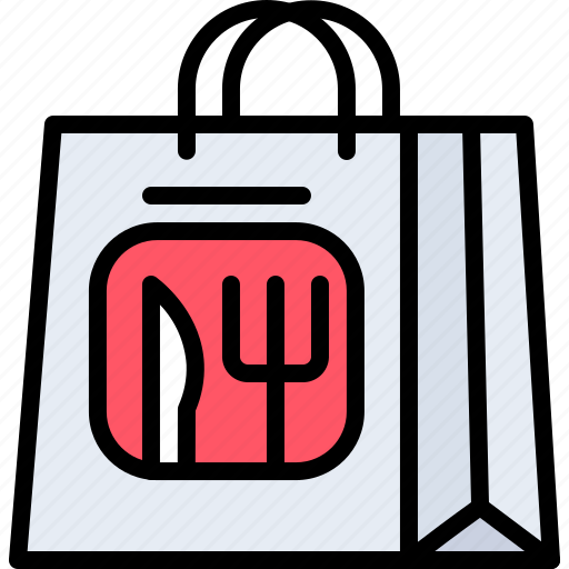 Bag, food, delivery, restaurant icon - Download on Iconfinder