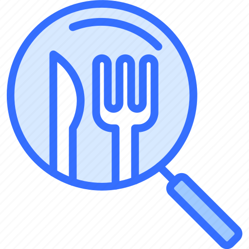 Search, magnifier, food, delivery, restaurant icon - Download on Iconfinder