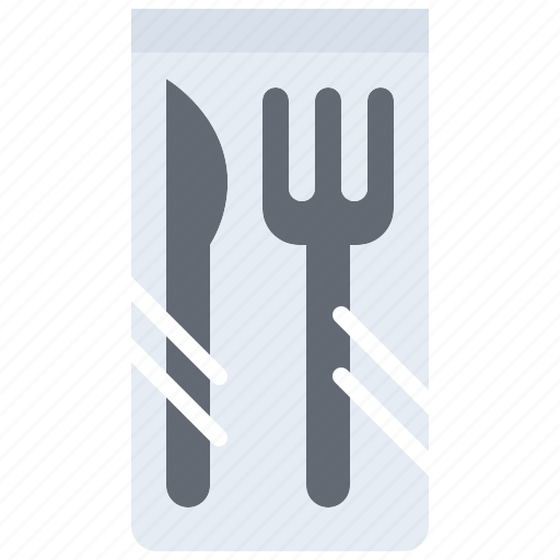 Knife, fork, bag, food, delivery, restaurant icon - Download on Iconfinder