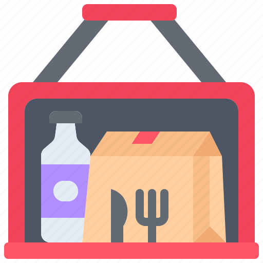 Bag, water, food, delivery, restaurant icon - Download on Iconfinder