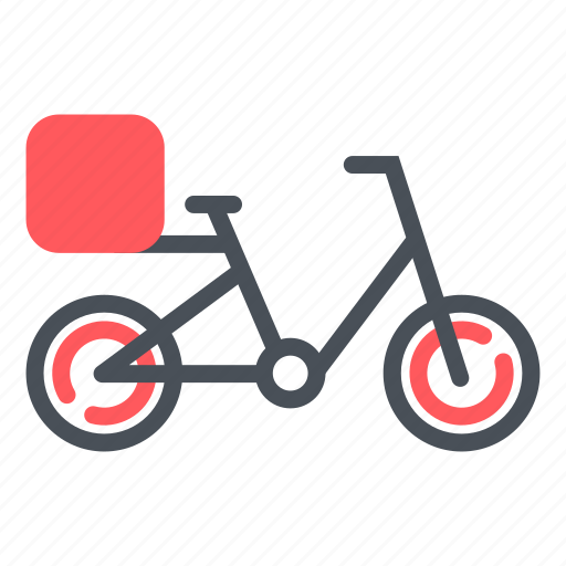 Delivery, bike, package, cycle, shipping, transport, logistics icon - Download on Iconfinder