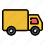 truck, transport, construction, logistics, vehicle, delivery, transportation, car, van 
