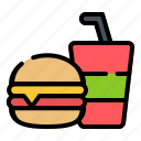 fast food, burger, drink, meal, food, cooking, hamburger, restaurant