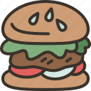 burger, food, snack, meal, tasty