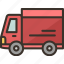 truck, delivery, courier, service, transport 