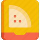 pizza, box, delivery, italian, slice, food, packaging