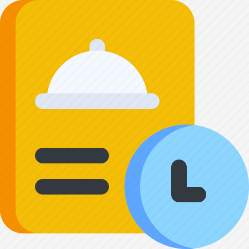 Receipt, invoice, document, payment, tray, food, time icon - Download on Iconfinder