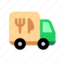 delivery, food, truck, shipping, service, order, courier